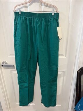 Landau Elastic-Waist Green Pants